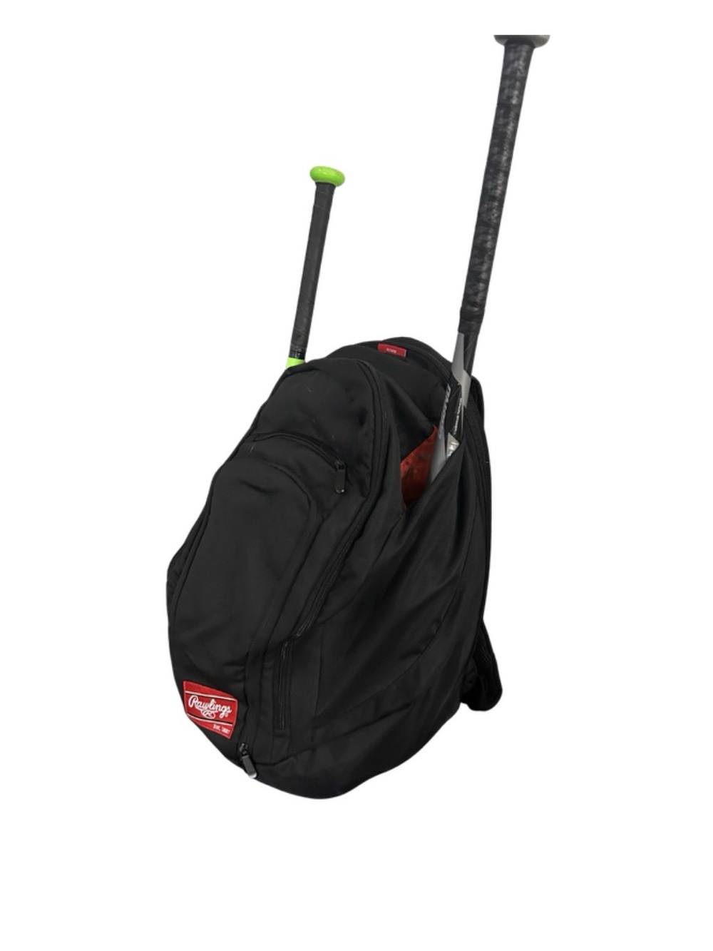 Rawlings Legend Pro Baseball Softball Backpack Black Bat Cleat Bag LPBK-B
